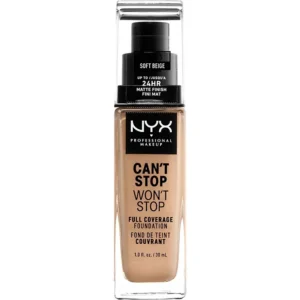 NYX – Can’t Stop Won’t Stop Full Coverage Foundation Fond de Teint Couvrant 24h
