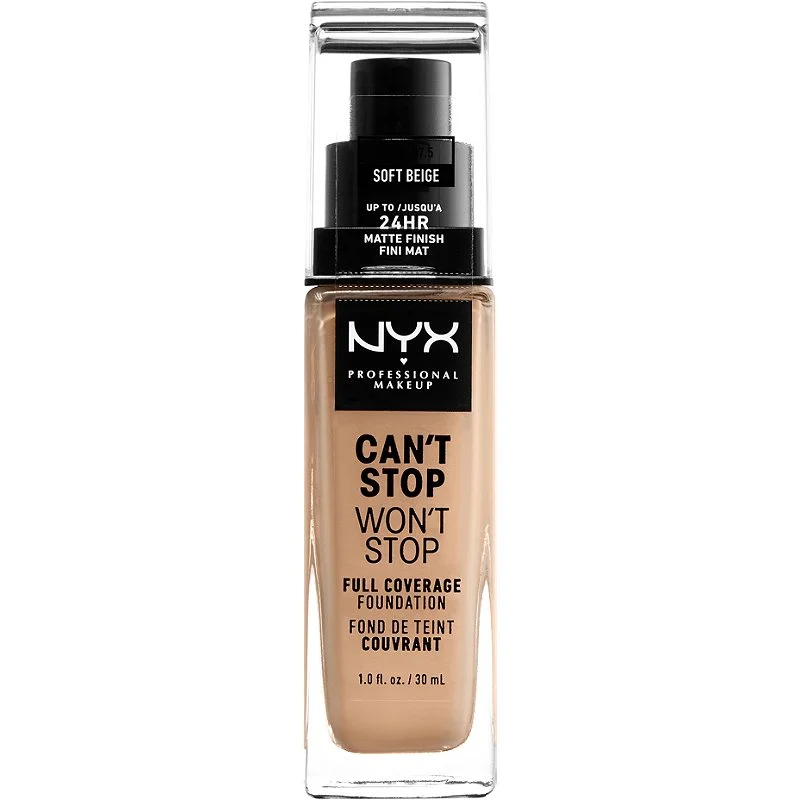 NYX – Can’t Stop Won’t Stop Full Coverage Foundation Fond de Teint Couvrant 24h